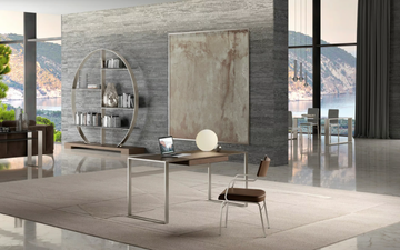 DESK - Rectangular oak office desk with drawers by F.lli Orsenigo - view 3